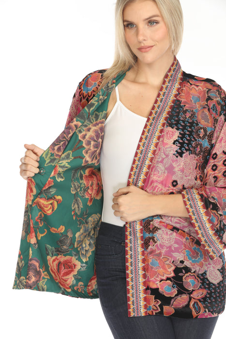 Johnny Was Alvarado Merhawi Burnout Reversible Kimono C45124BO