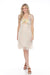 Johnny Was Biya Style JW02 Beige Embroidered Mesh Dress