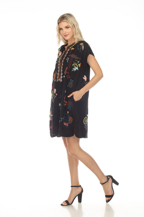 Johnny Was Biya Lemona Embroidered Dress Boho Chic B36323-4