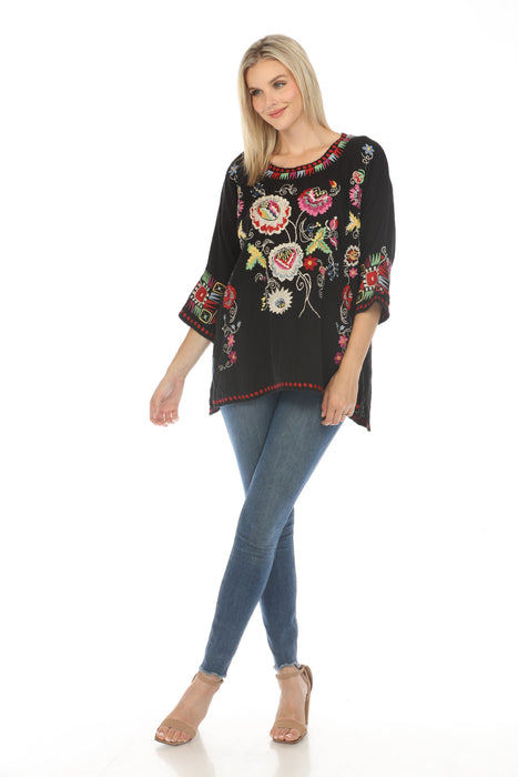 Johnny Was Biya Spring Willow Blouse B13524B3 Boho Chic *