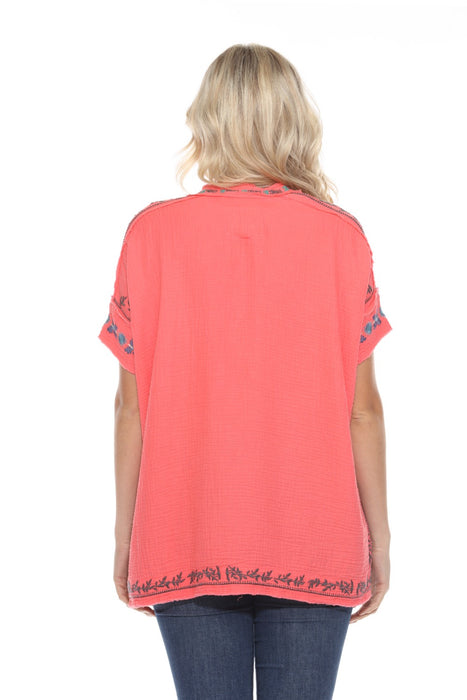 Johnny Was Biya Radlie Embroidered Blouse B14024