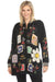 Johnny Was Biya Style B55924 Black Dixa Embroidered Jacket