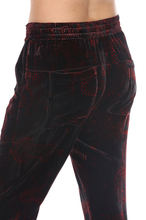 Johnny Was Biya Mayla Dragon Velvet Pull On Pants Boho Chic B67023