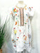 Johnny Was Biya Style B36323-4 Natural Lemona Embroidered Dress Boho Chic