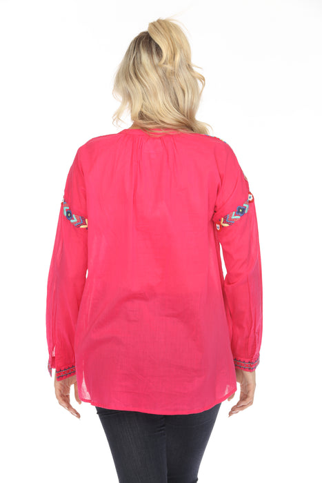 Johnny Was Biya Beaded Embroidered Blouse B24224B3 *