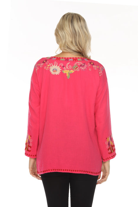 Johnny Was Biya Spring Willow Blouse B13524B3 Boho Chic *