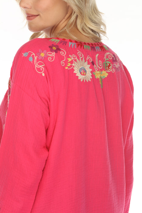 Johnny Was Biya Spring Willow Blouse B13524B3 Boho Chic *