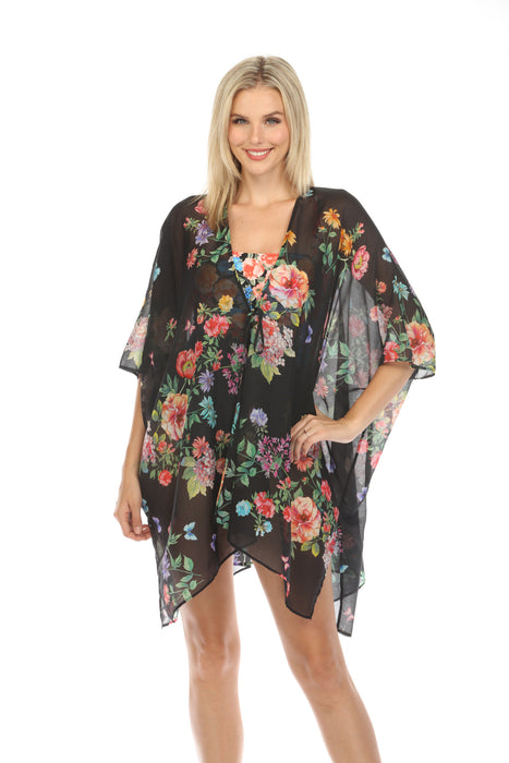 Johnny Was Black Butterfly Kimono CSW3723-M