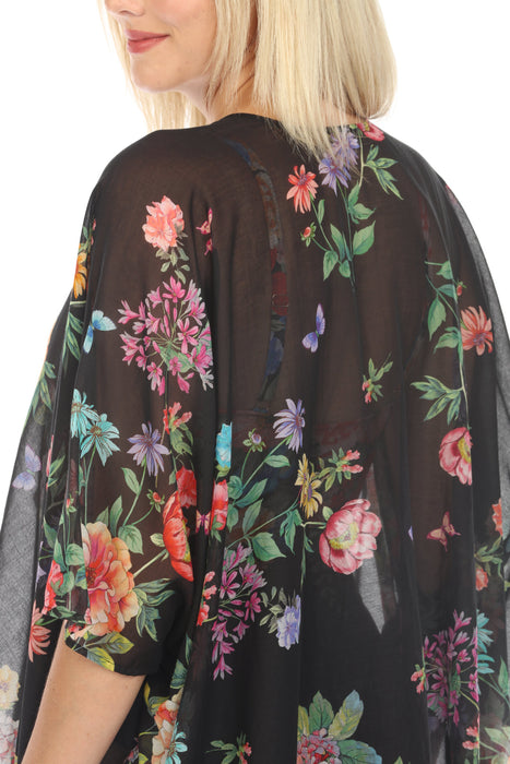 Johnny Was Black Butterfly Kimono CSW3723-M