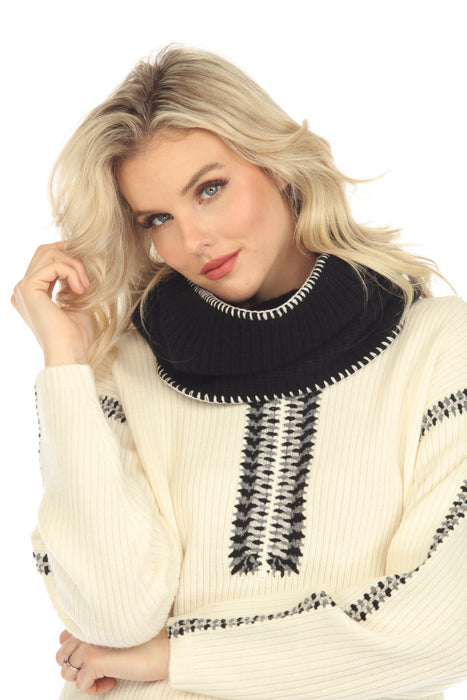 Johnny Was Black Sophitia Cashmere Knit Snood Boho Chic M69923