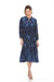 Johnny Was Style C31223 Blue Night Daisy Leonna Midi Dress Boho Chic