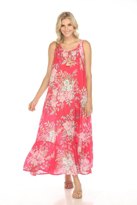 Johnny Was Style C33424B5 Bobbie Emelda Floral Maxi Dress Boho Chic