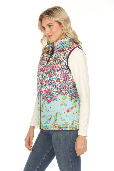 Johnny Was Braemar Reversible Puffer Vest C49823