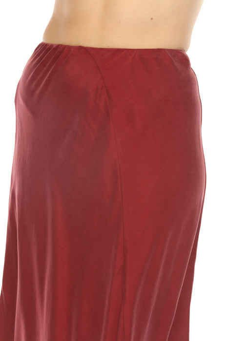 Johnny Was Calme Red Asymmetrical Midi Skirt O71003