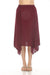 Johnny Was Calme Style O71005 Red Silky Handkerchief Midi Skirt