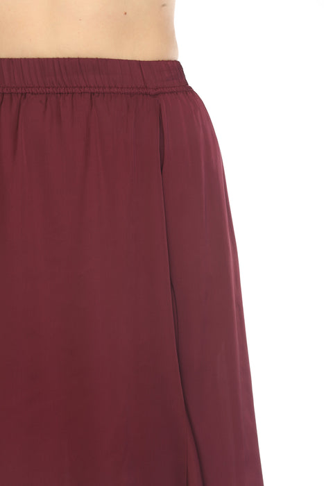 Johnny Was Calme Red Silky Handkerchief Midi Skirt O71005