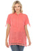 Johnny Was Style C20924 Calypso Coral Harmonee Rahwa Embroidered Tunic Top Boho Chic