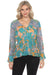 Johnny Was Style C12923B4 Cherika Jordie Peplum Blouse