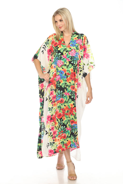 Johnny Was Dani Swim Cover-Up Maxi Kaftan Dress CSW7822BM Boho Chic