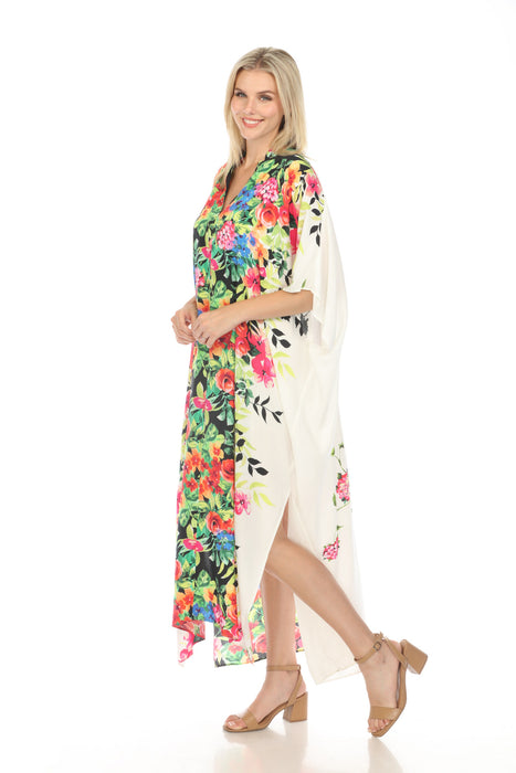 Johnny Was Dani Swim Cover-Up Maxi Kaftan Dress CSW7822BM Boho Chic