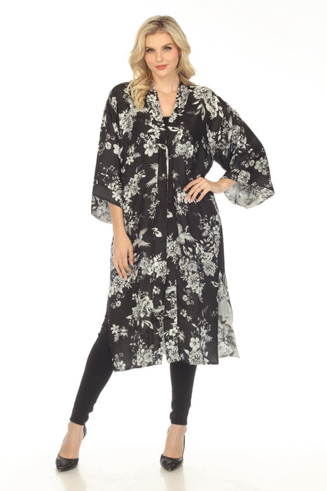 Johnny Was Style R40623 Dreamer Jules Reversible Silk Floral Long Kimono Boho Chic