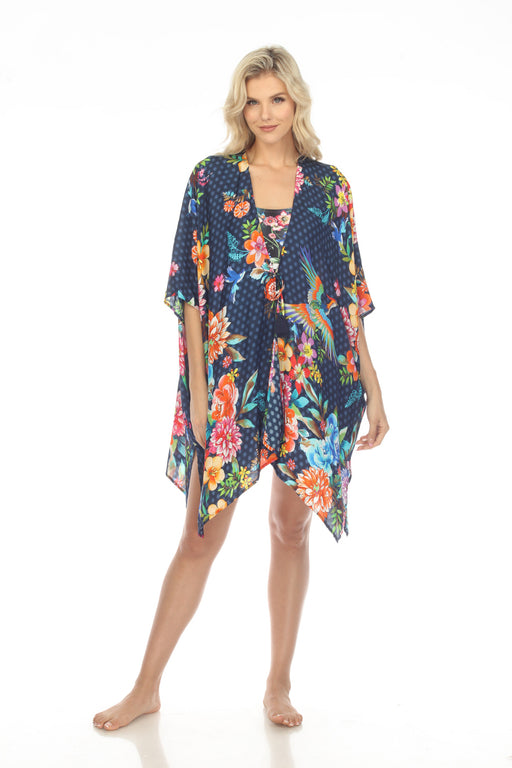 Johnny Was Style CSW9923-U Dreamer Short Swim Cover-Up Kimono Boho Chic