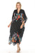 Johnny Was Style CSW7822AM Floral V-Neck Maxi Kaftan Dress