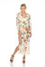 Johnny Was Style CSW3823BM Ardella Puff Sleeve Swim Cover-Up Maxi Dress Boho Chic