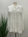 Johnny Was Style C19323 White Flower Zoya Pintuck Embroidered Long Sleeve Blouse Boho Chic