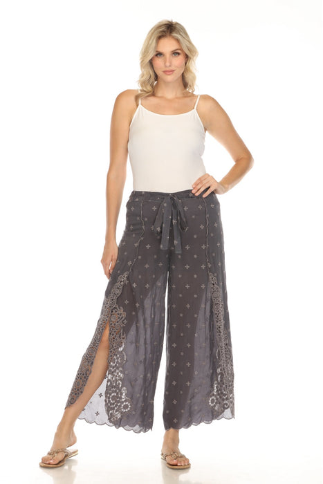 Johnny Was Eleuthera Embroidered Wrap Pants C62423 *