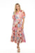 Johnny Was Jade Style L35623 Annalise Floral Patchwork Midi Dress Boho Chic