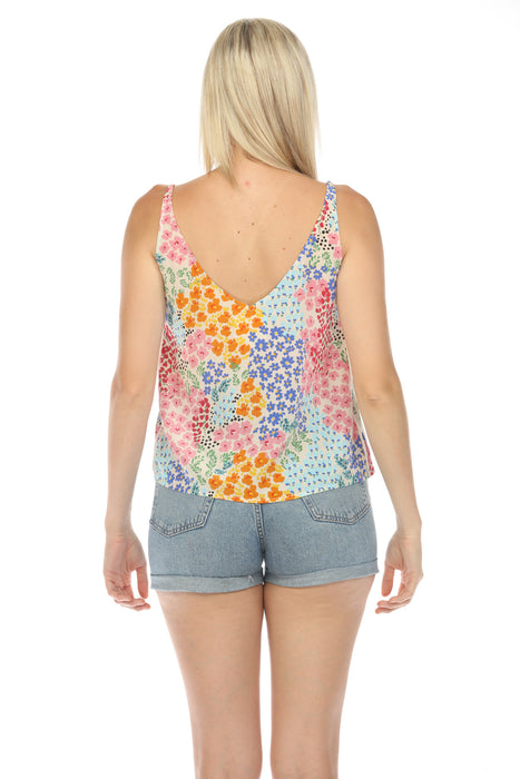 Johnny Was Jade Astrid Silk Cami Top Boho Chic L13624