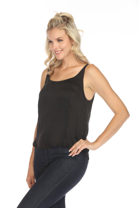 Johnny Was Jade Black Khay Viscose Cami Top L10824 Boho Chic *