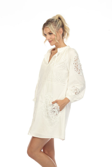 Johnny Was Jade Ekaterina Long Sleeve Mini Dress Boho Chic L34623