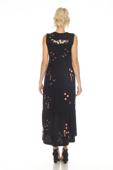 Johnny Was JWLA Ceretti Floral Tiered Maxi Tank Dress Boho Chic J37723-4 NEW *