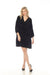 Johnny Was JWLA Style J39223 Black Ivey Velvet Field Embroidered Tiered Dress Boho Chic