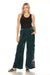 Johnny Was JWLA Style J68023 Deep Teal Embroidered Velvet Wide Leg Cargo Pants