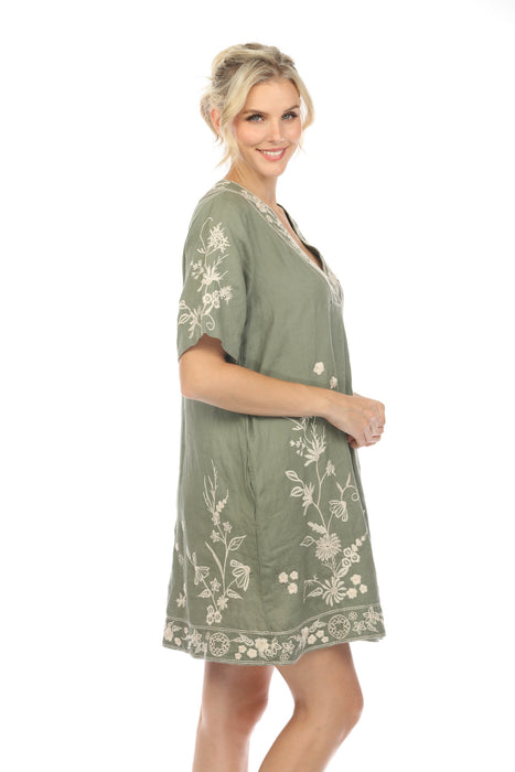 Johnny Was JWLA Domingo Dolman Linen Dress Boho Chic J31824