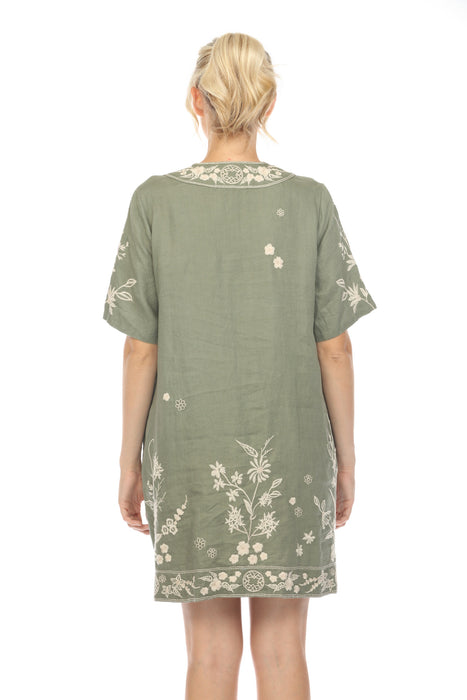 Johnny Was JWLA Domingo Dolman Linen Dress Boho Chic J31824