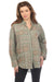 Johnny Was JWLA Style J13024 Green Faye Relaxed Linen Shirt Boho Chic