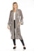 Johnny Was JWLA Style J42024 Grey Nyomi Velvet Embroidered Kimono Coat