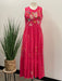 Johnny Was JWLA Style J37723-4 Raspberry Ceretti Floral Tiered Maxi Tank Dress Boho Chic