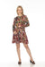 Johnny Was Style C33822A8 Laurie Pippa Silk Floral Belted Mini Dress Boho Chic