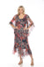 Johnny Was Love Style L35124 Paisley Print Ruffled Maxi Dress Boho Chic