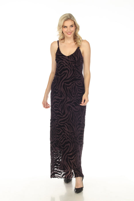 Johnny Was Love Style L32323 Twilight Silk Animal Print Maxi Dress Boho Chic