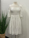 Johnny Was Love Style L36423 White Ella Eyelet Embroidered Mini Dress Boho Chic