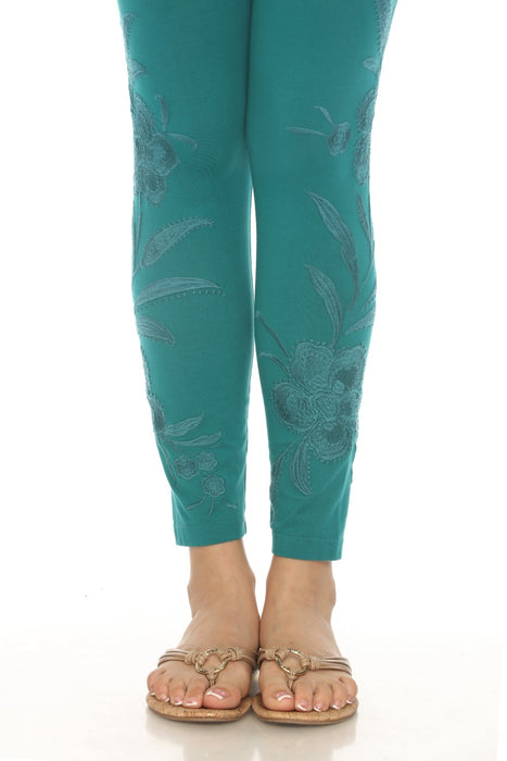 Johnny Was Libbi Tonal Floral Embroidered Legging R62424 *