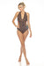 Johnny Was Style CSW7122-D Millo Halter Embroidered One Piece Swimsuit Boho Chic