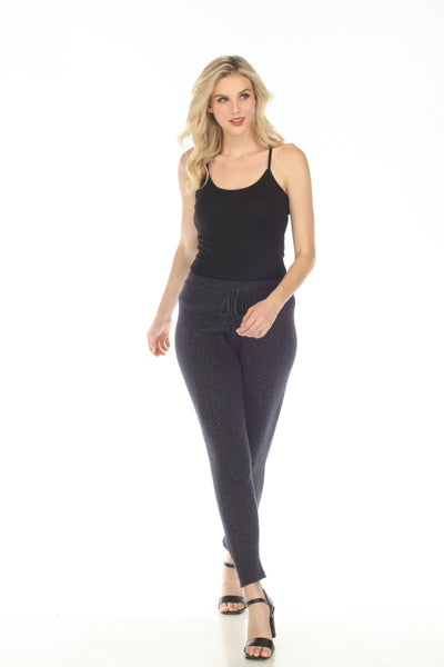 Johnny Was Navy Stella Cable Knit Cashmere Blend Jogger Pants Boho Chi AfterRetail