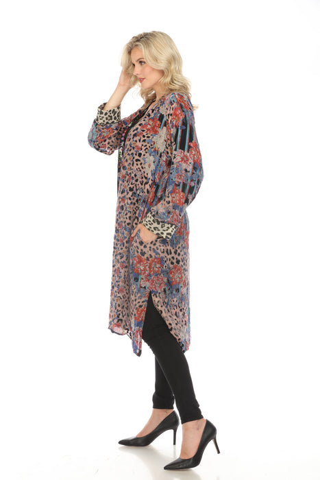 Johnny Was Ontari Burnout Harmony Long Kimono Boho Chic C48323B8